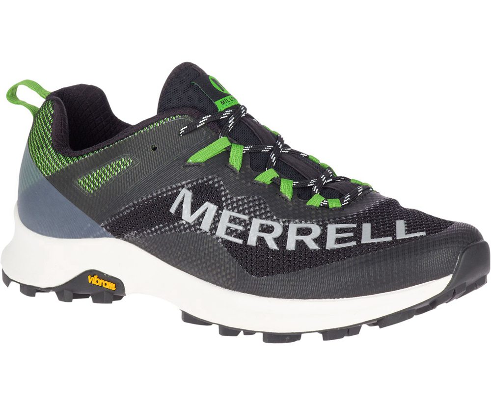 Buty Sportowe Merrell Męskie Czarne/Zielone - Mtl Long Sky - 713286-JVW